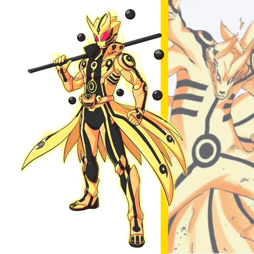 uzumaki naruto and kamen rider goh (naruto and 2 more) drawn by to_ze