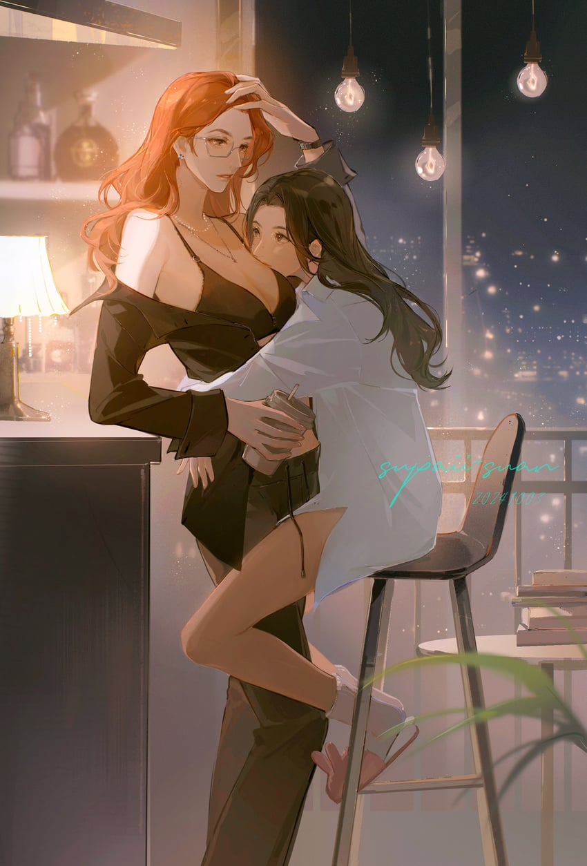 yoko apasra and faye peraya (real life) drawn by supaii16