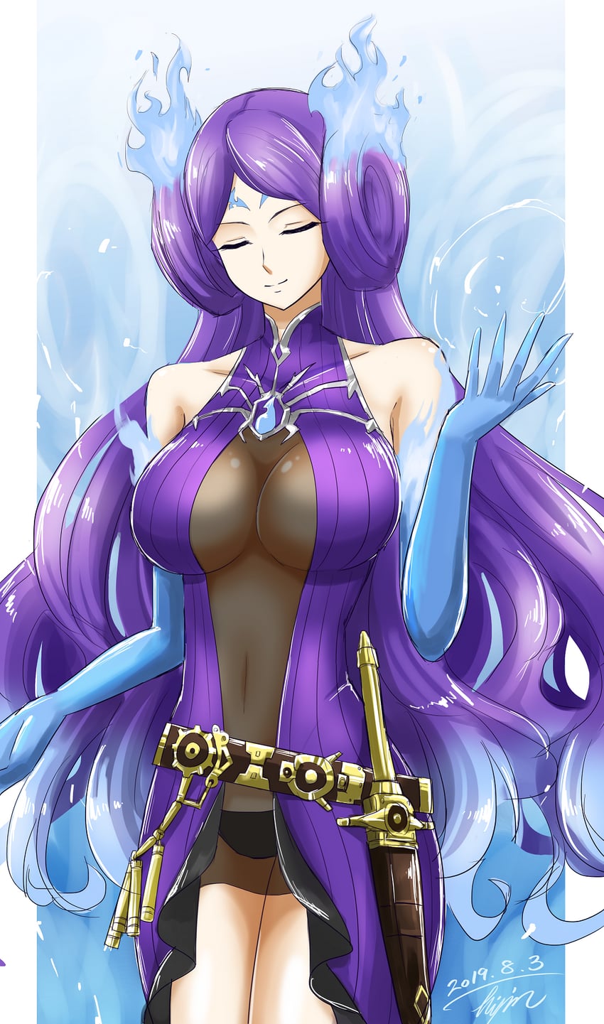 brighid (xenoblade chronicles and 1 more) drawn by hisin