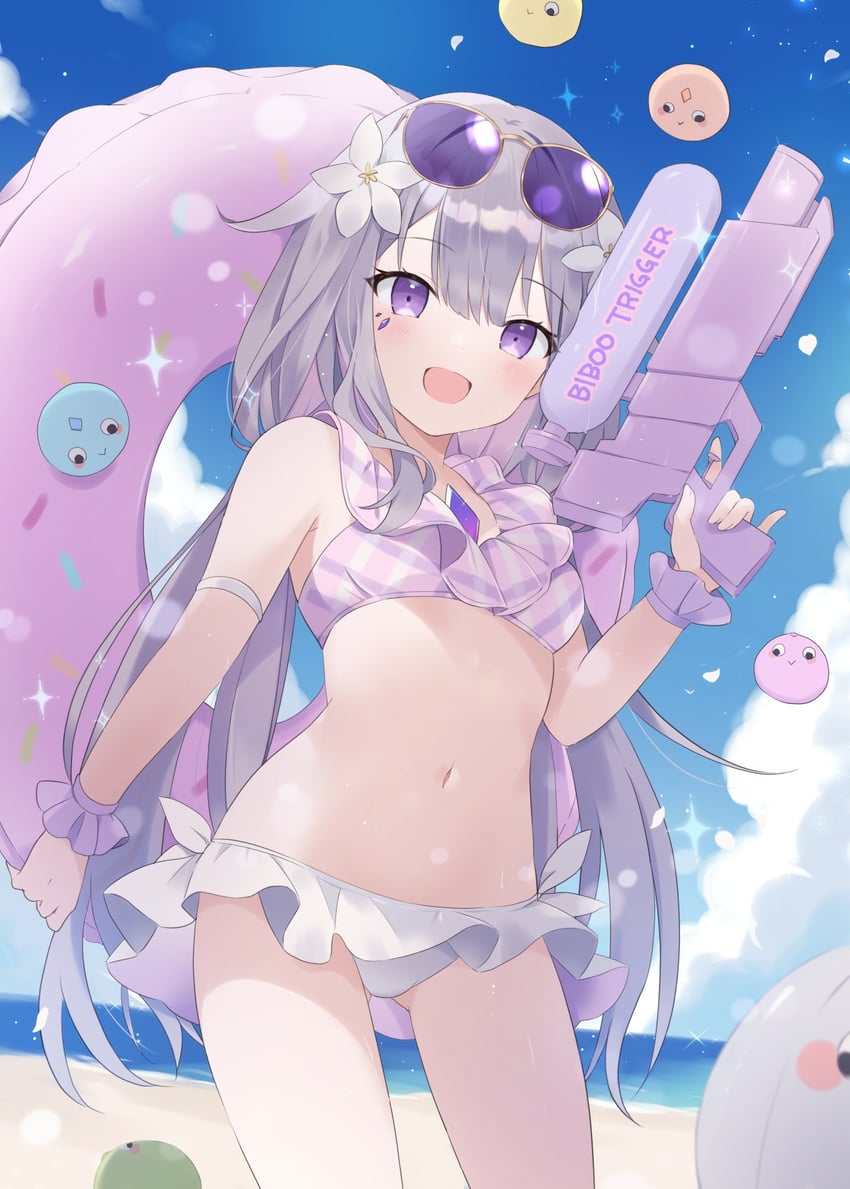 koseki bijou and pebble (hololive and 1 more) drawn by loveyuzu