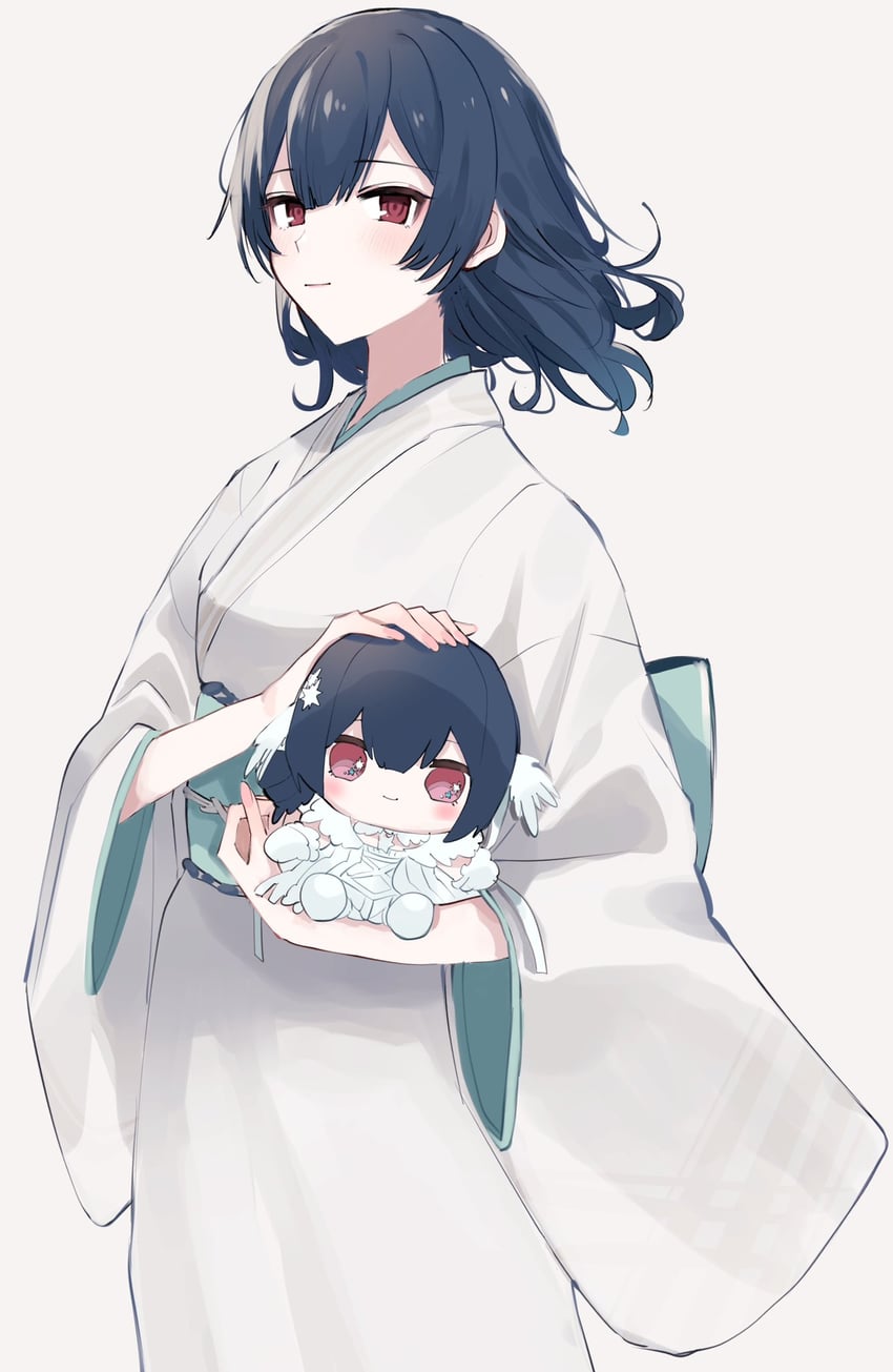 morino rinze (idolmaster and 1 more) drawn by nasu_bacon