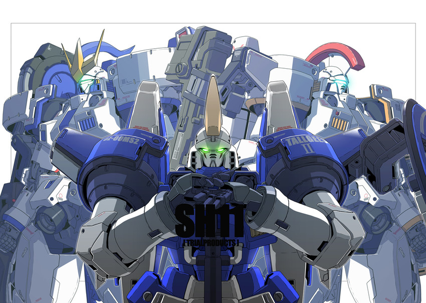 tallgeese, tallgeese iii, and tallgeese ii (gundam and 2 more) drawn by tsukii_tsukato
