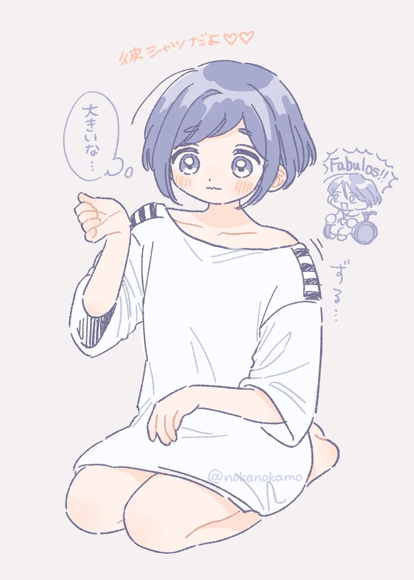 fukurai azami and meguriya ayumu (toshi densetsu kaitai center) drawn by nokamo