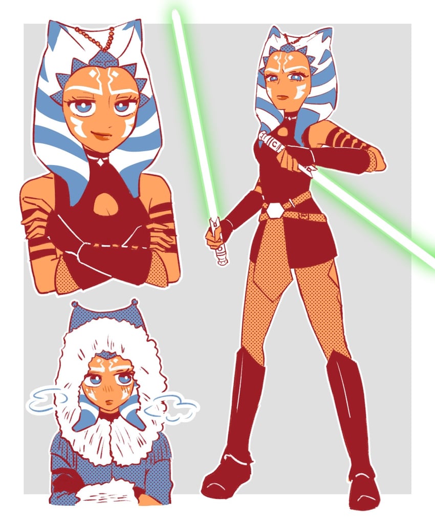 ahsoka tano (star wars and 1 more) drawn by chawako_(spchawanmushi)