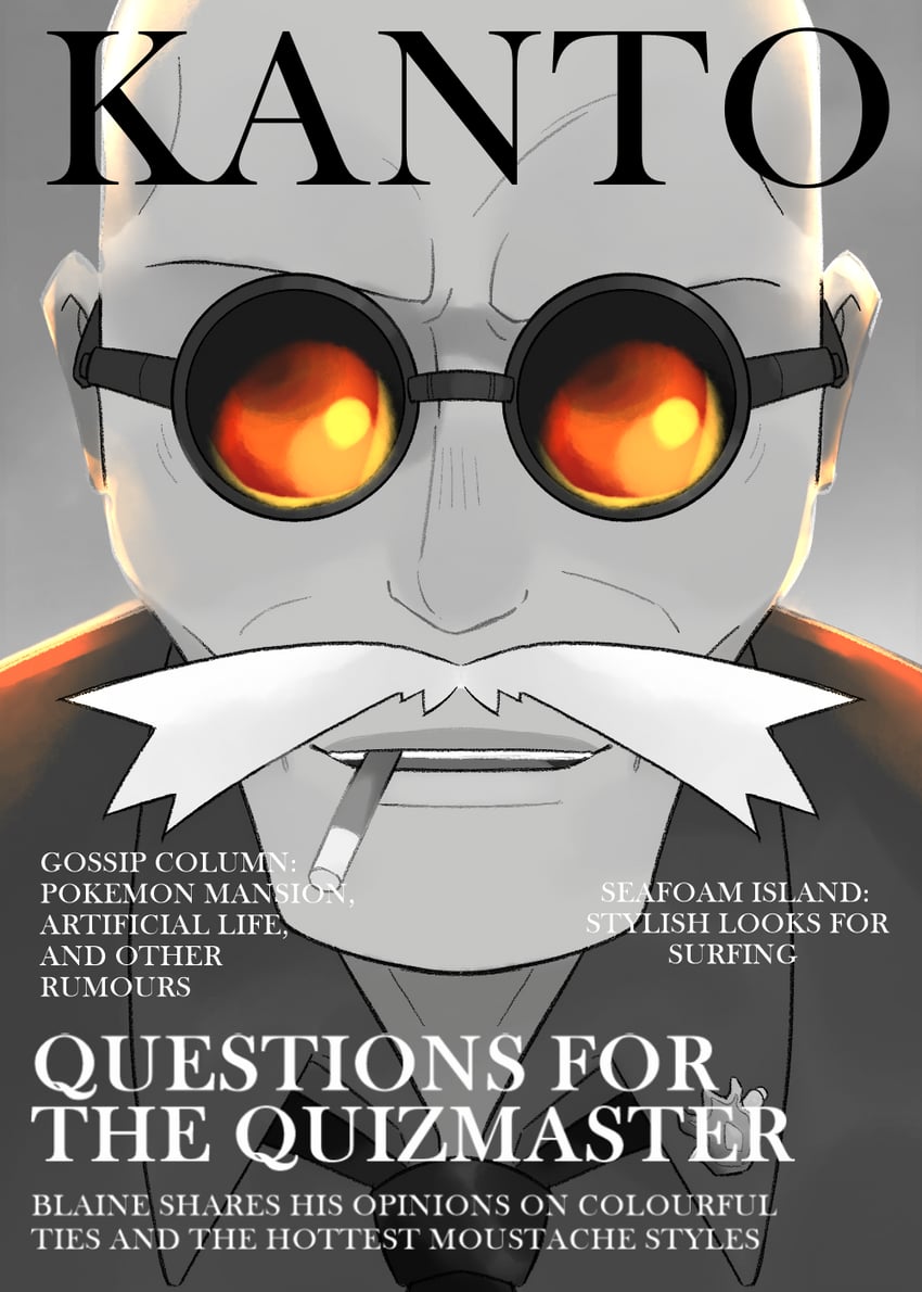 blaine (pokemon and 1 more) drawn by skipppppy