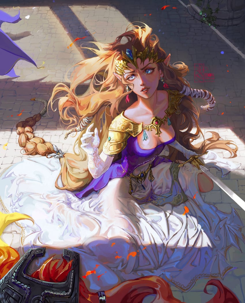 princess zelda and midna (the legend of zelda and 1 more) drawn by balo_badartist