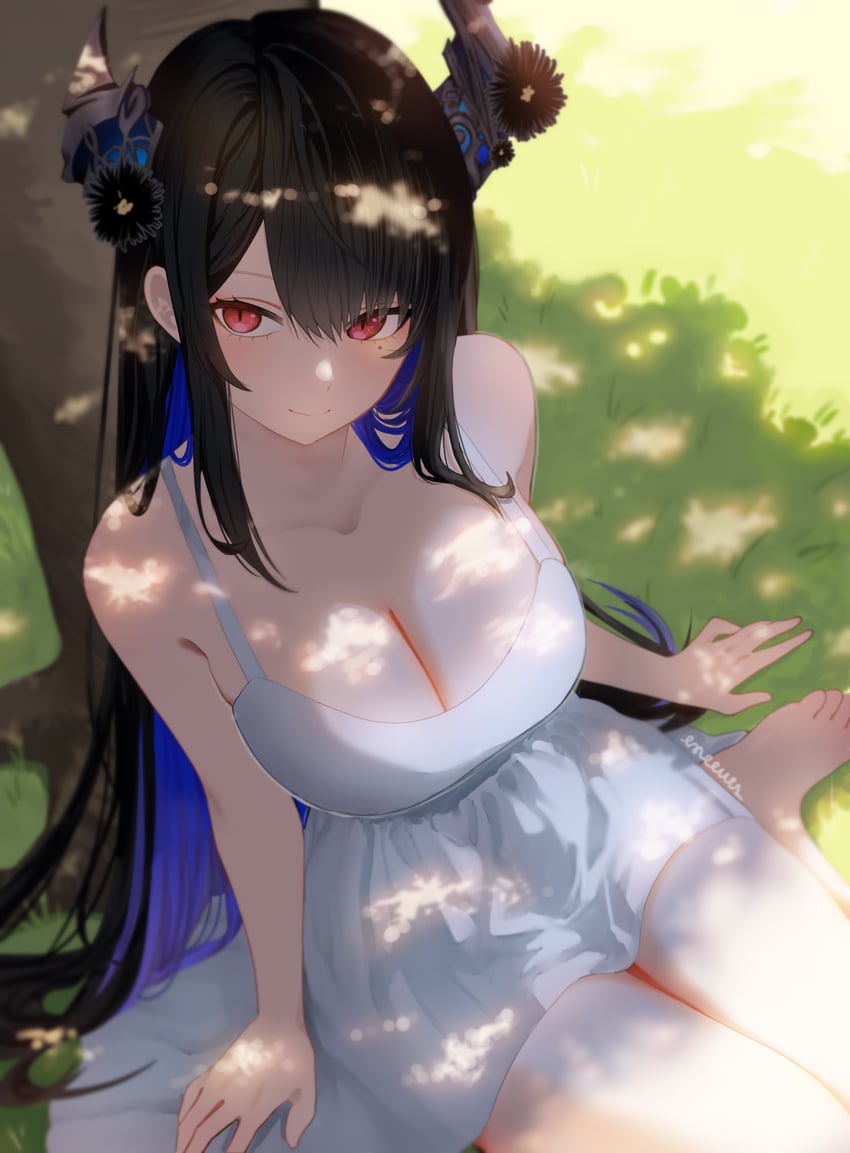 nerissa ravencroft (hololive and 1 more) drawn by eneeues