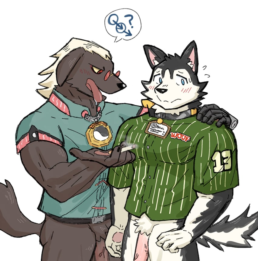 howl and a-shuo (zenless zone zero) drawn by hayahaya50
