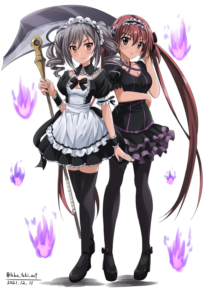 kanzaki ranko and airi (idolmaster and 2 more) drawn by takatsuki_p