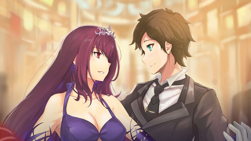 fujimaru ritsuka and scathach (fate and 1 more) drawn by shiro_font