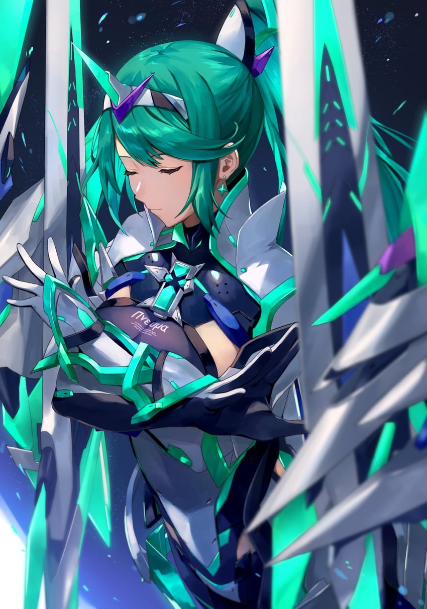pneuma (xenoblade chronicles and 1 more) drawn by kamu_(kamuuei)