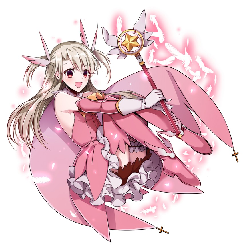 illyasviel von einzbern, prisma illya, and magical ruby (fate and 1 more) drawn by ycco_(estrella)