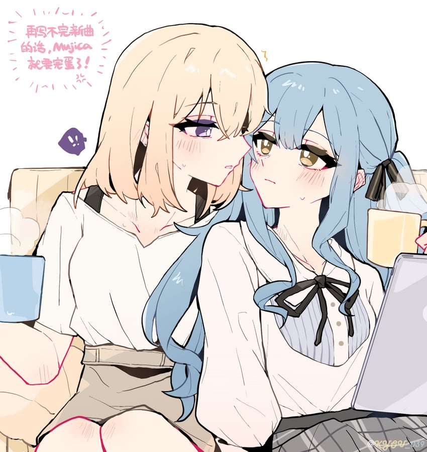 togawa sakiko and misumi uika (bang dream! and 1 more) drawn by kyou_039