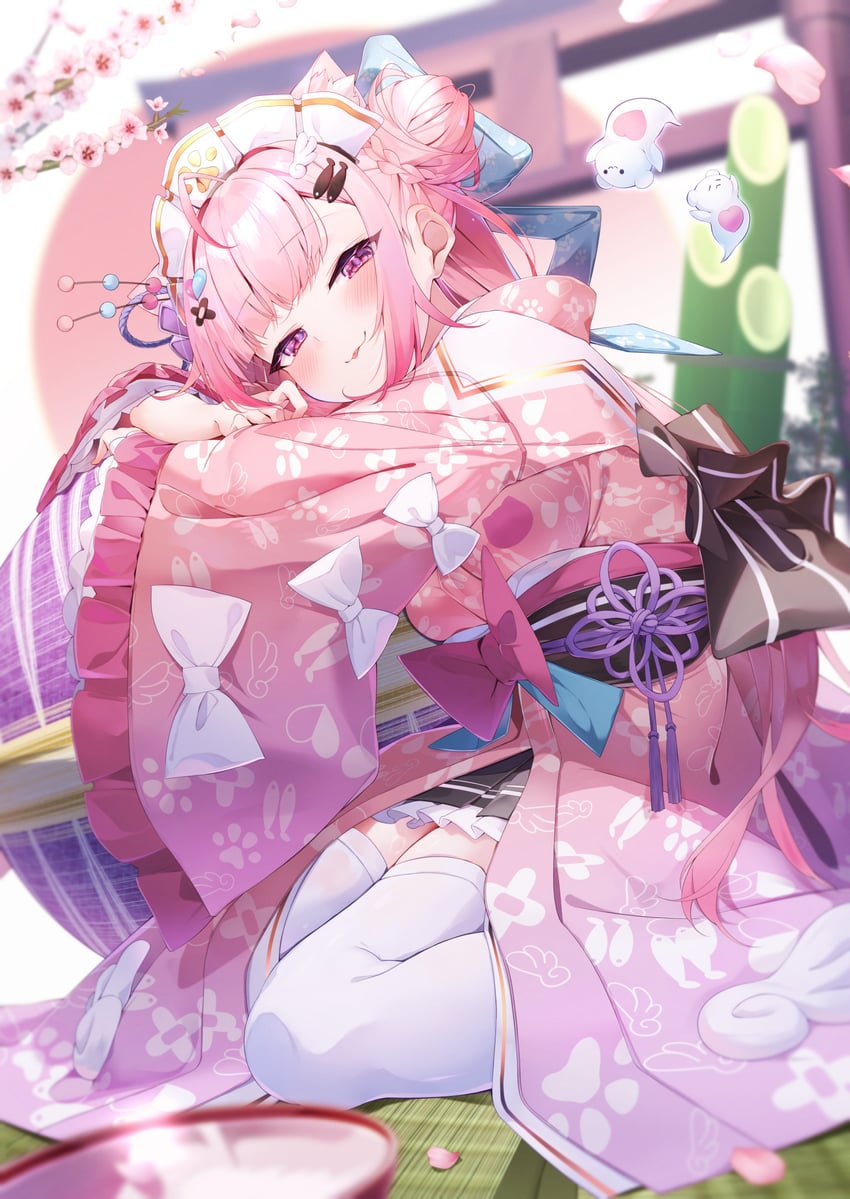 yuuki sakuna (indie virtual youtuber) drawn by fof_(fof_0016)