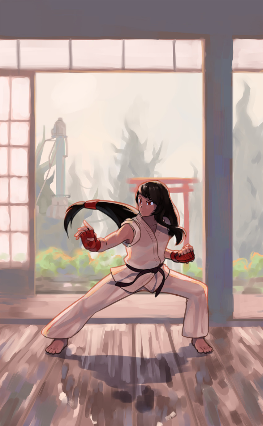 tifa lockhart (final fantasy and 1 more) drawn by suwaiya