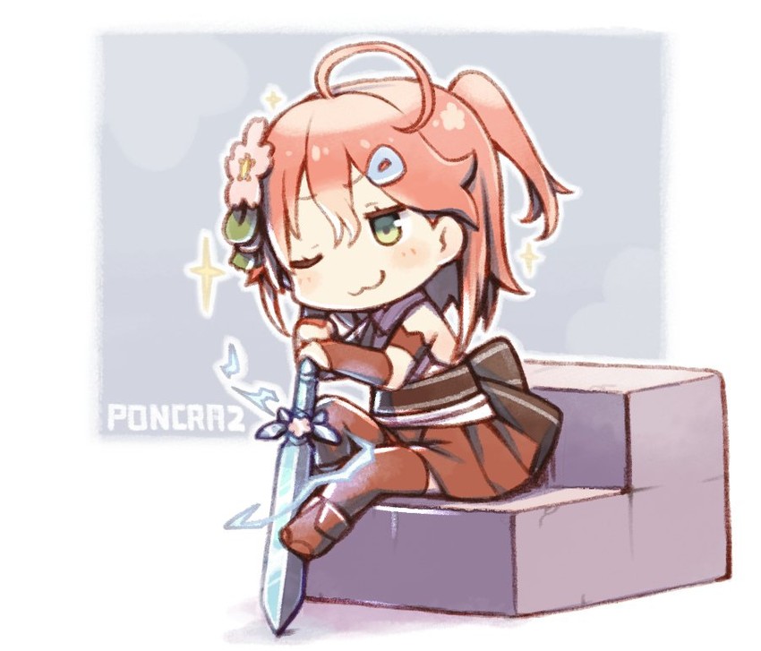 sakura miko (hololive and 1 more) drawn by kuro_(kuroneko_no_kanzume)