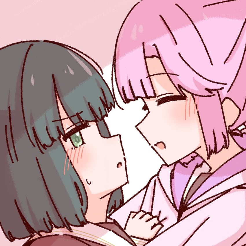 momose ginko and anyoji hime (love live! and 1 more) drawn by momiji_(moj_0404)