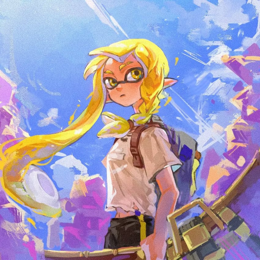 inkling player character, inkling girl, agent 3, and veronika (splatoon and 1 more) drawn by gucandiyi52092