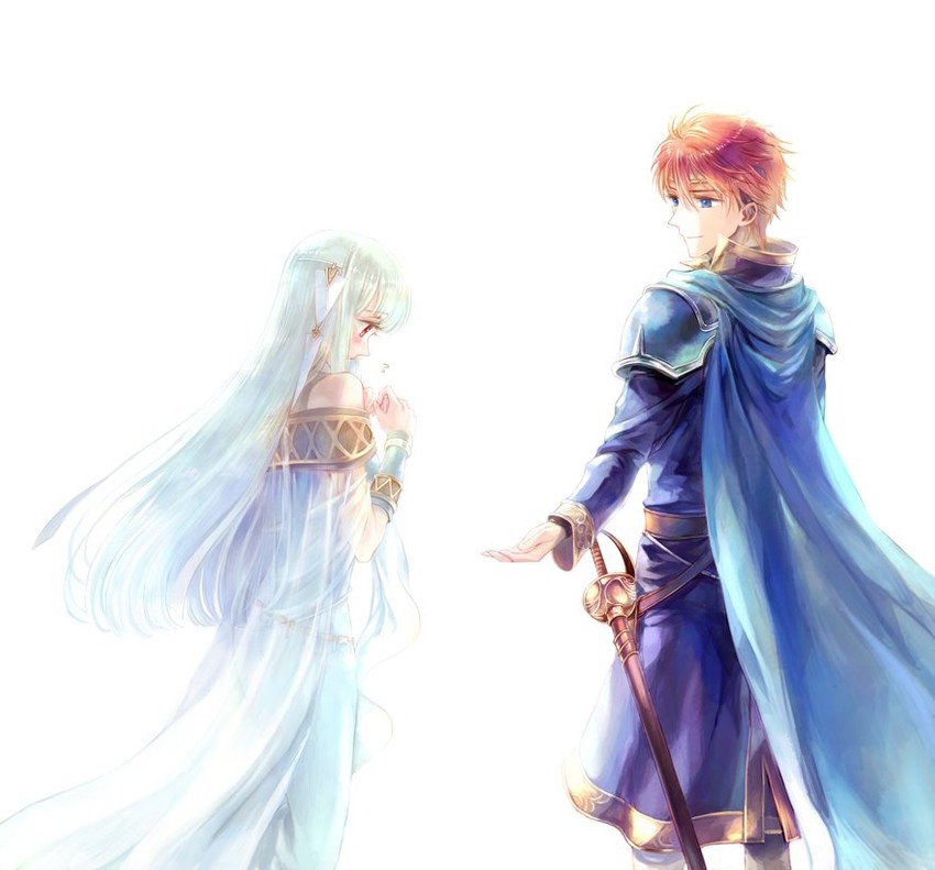 ninian and eliwood (fire emblem and 1 more) drawn by kuzumosu
