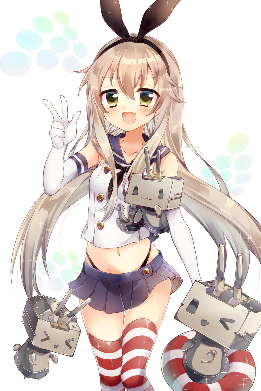 shimakaze and rensouhou-chan (kantai collection) drawn by pk_(mukasihasakana)