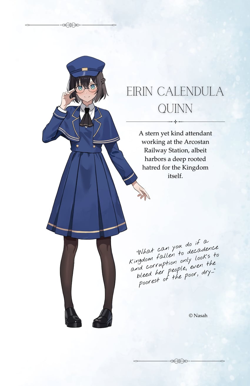 eirin calendula quinn (the 4 sigils - the malice of winter) drawn by nasah