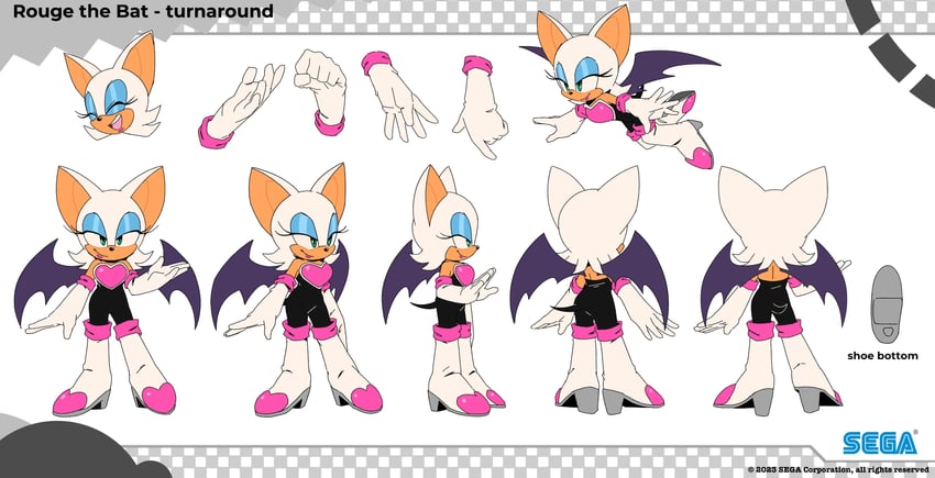 rouge the bat (sonic and 2 more) drawn by tyson_hesse