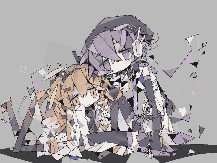 adachi rei and utane uta (utau and 1 more) drawn by darkduckling