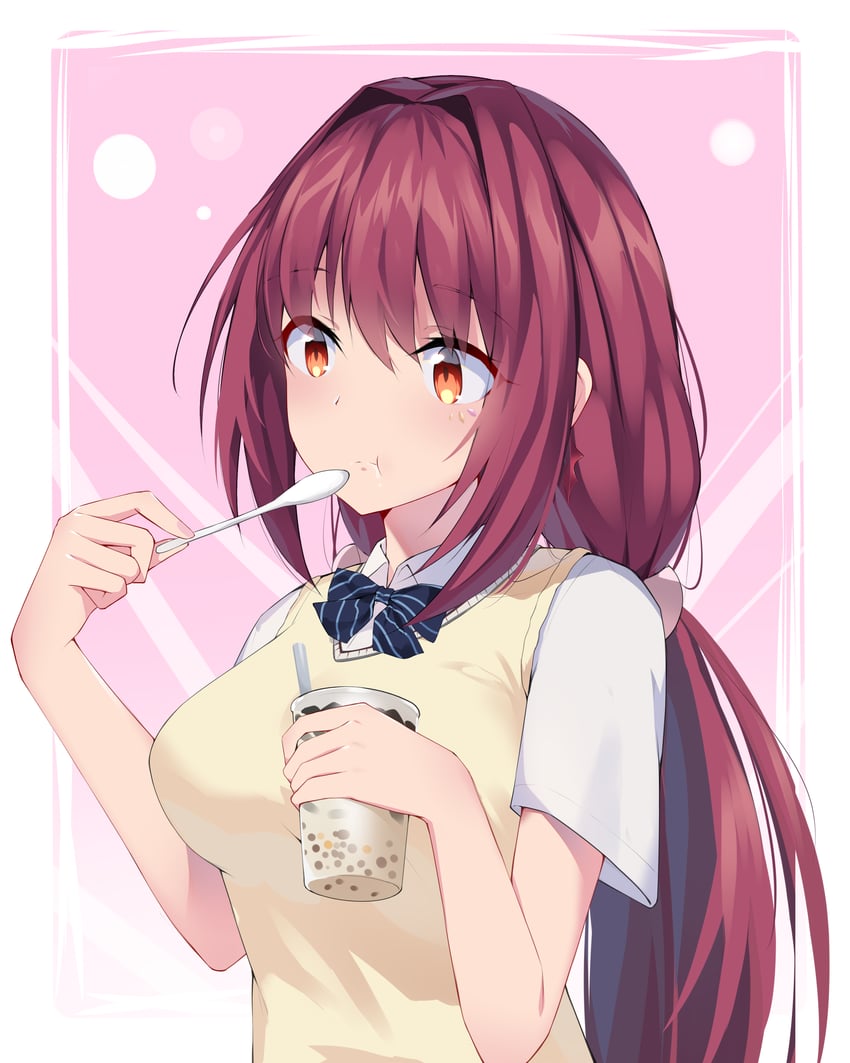 scathach (fate and 1 more) drawn by feng_mouren