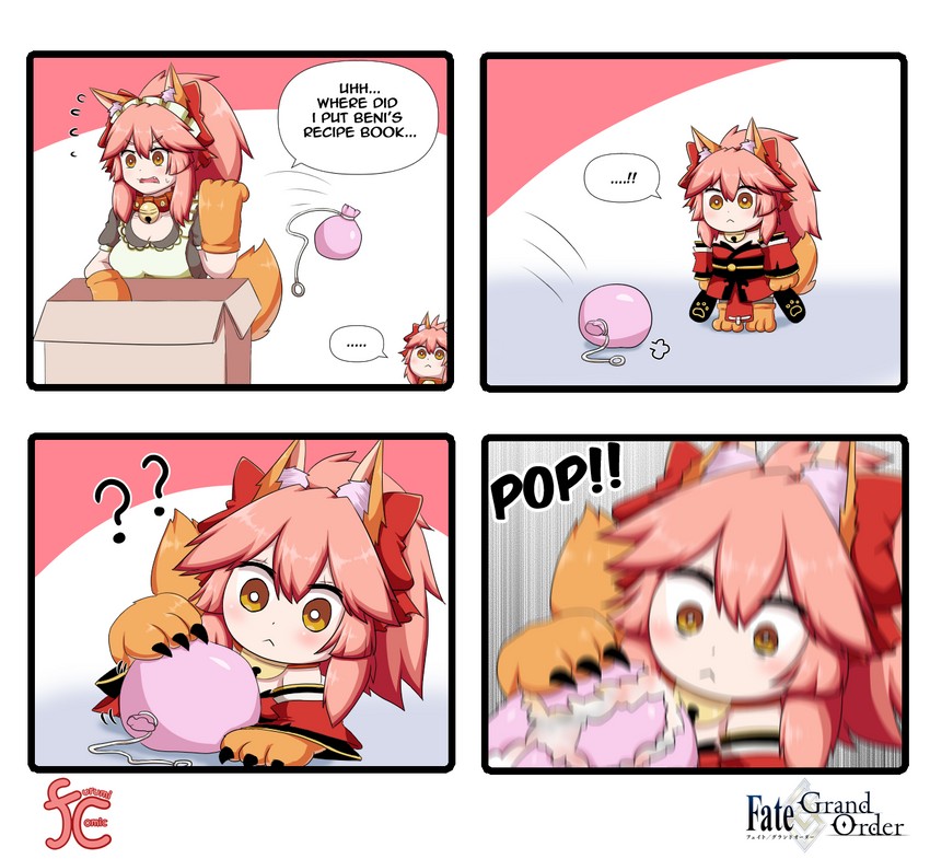 tamamo and tamamo cat (fate and 1 more) drawn by keita_naruzawa