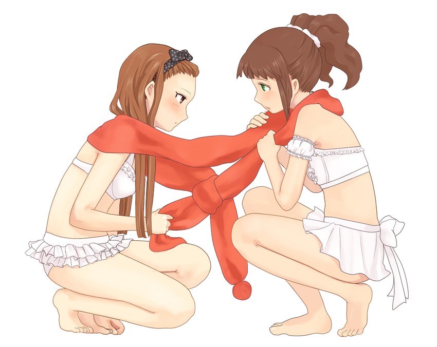 minase iori and takatsuki yayoi (idolmaster) drawn by koke_(koke_hokanko)