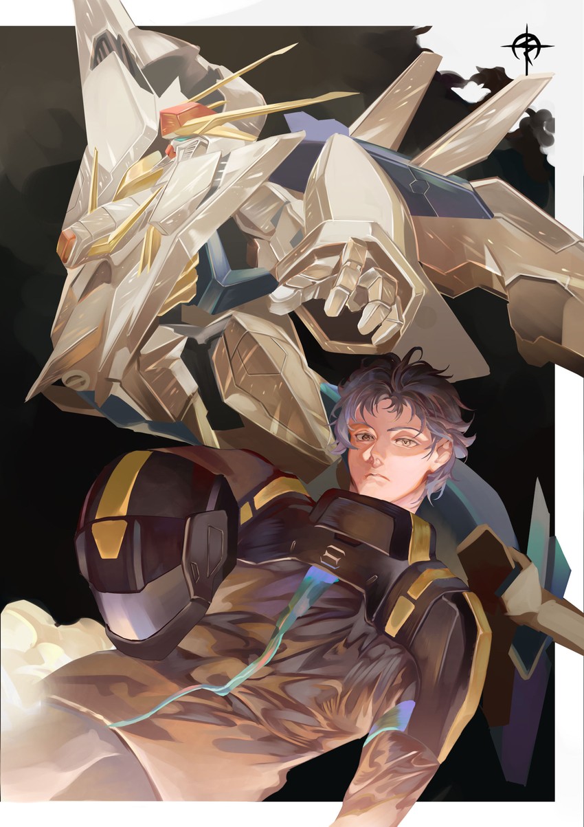 xi gundam and hathaway noa (gundam and 1 more) drawn by niza