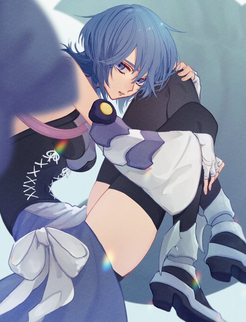 aqua (kingdom hearts and 2 more) drawn by itou_(very_ito)