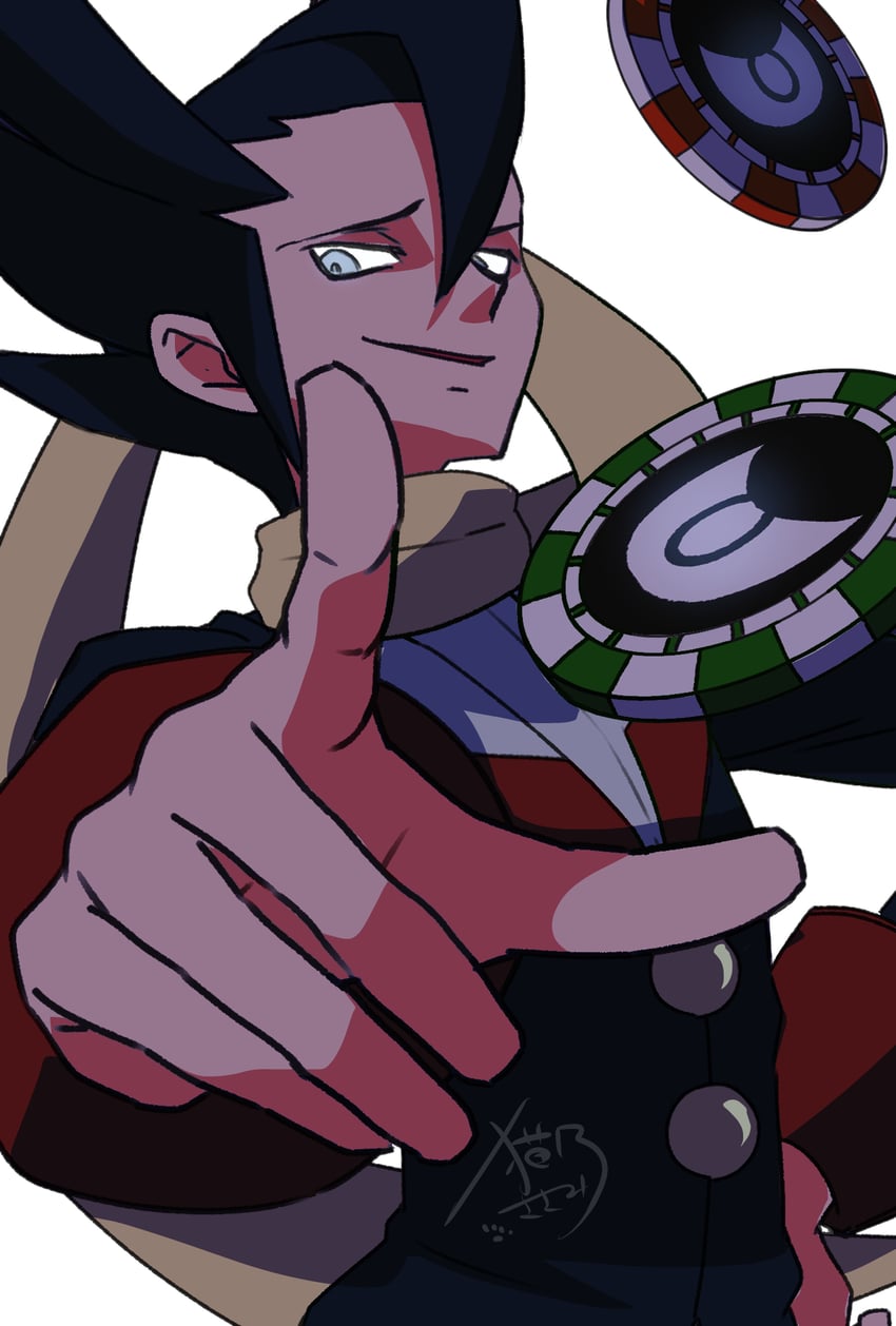 grimsley (pokemon and 1 more) drawn by sasami_642