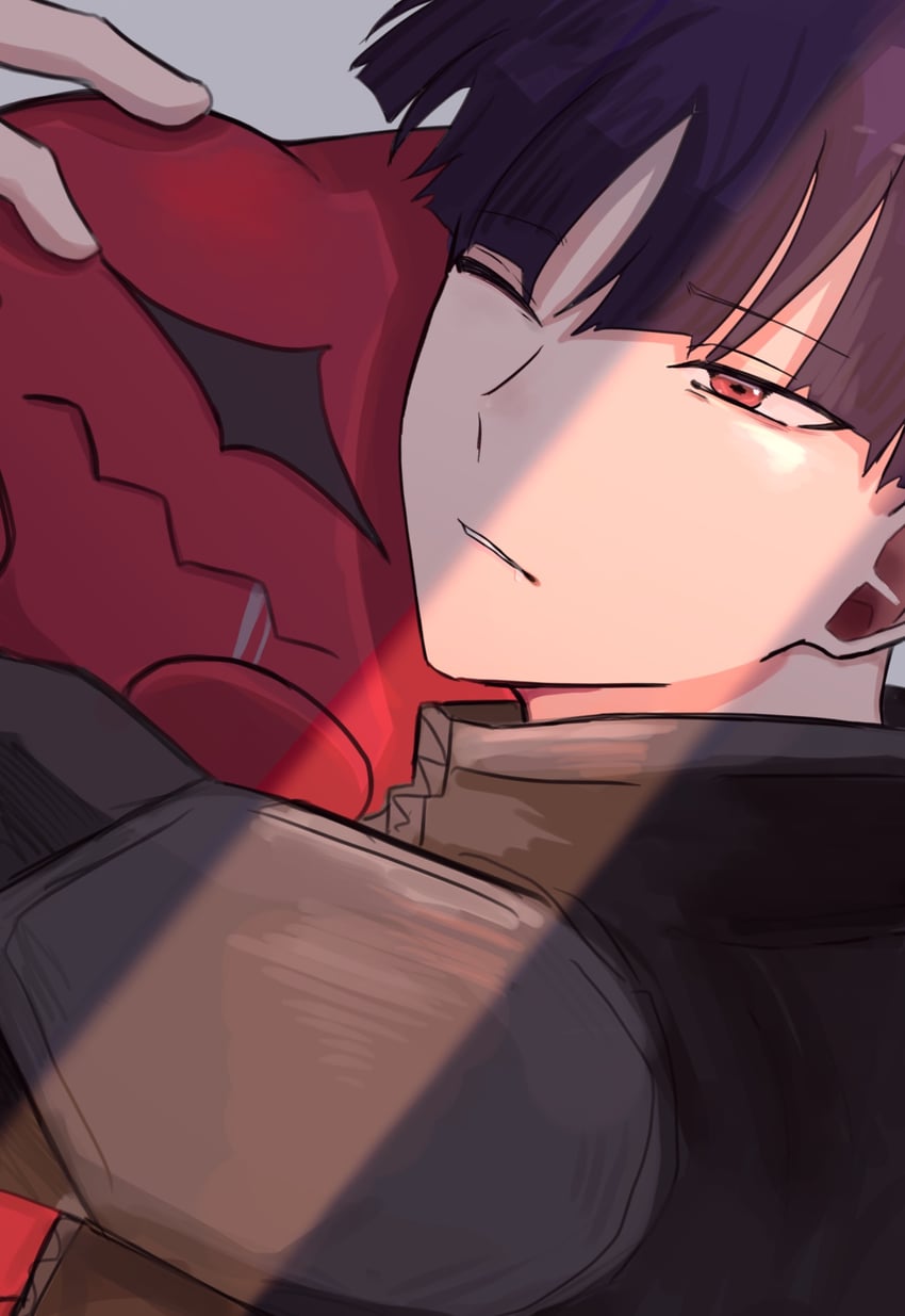 hoshina soshiro and kaiju no. ten (kaijuu no. 8) drawn by yasiki1414