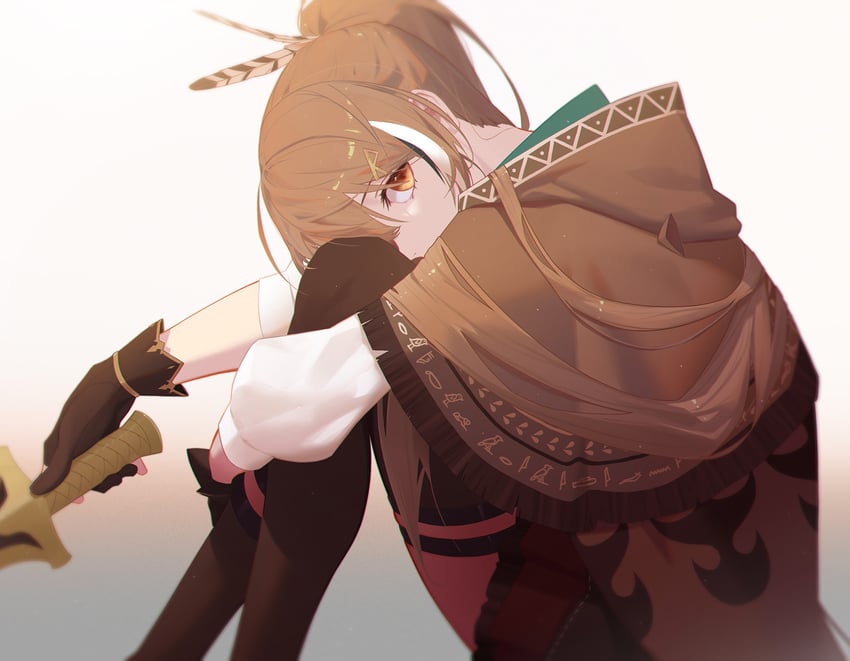 nanashi mumei (hololive and 1 more) drawn by reirz