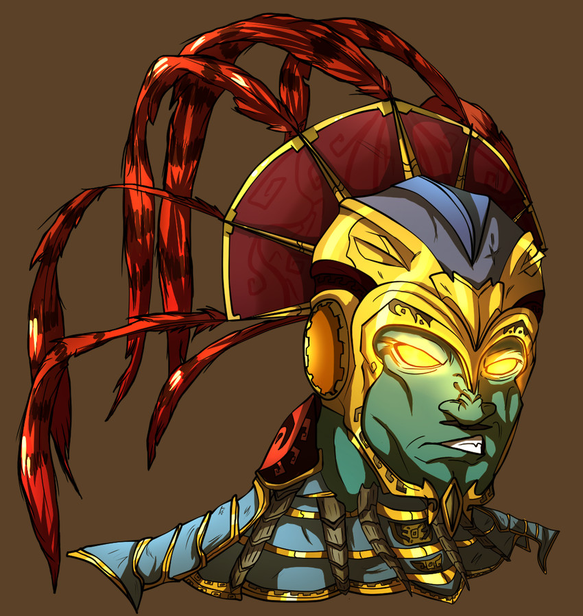 kotal kahn (mortal kombat and 1 more) drawn by blackdema