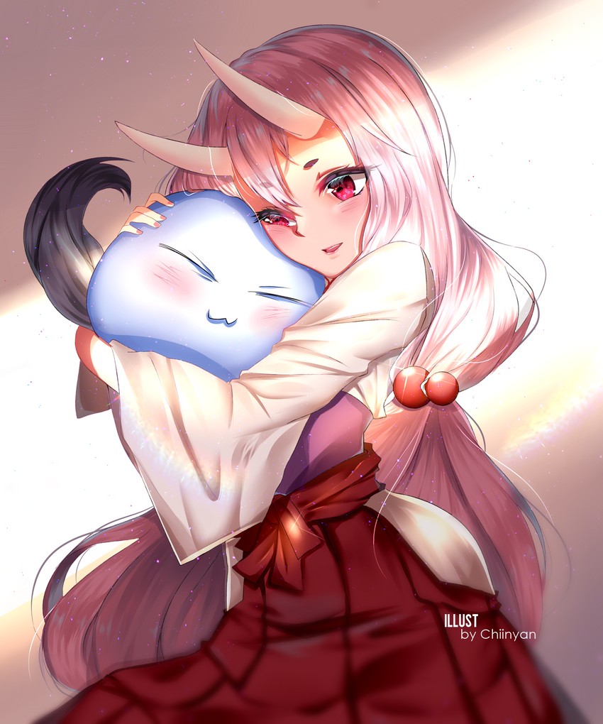 rimuru tempest and shuna (tensei shitara slime datta ken) drawn by chiinyan