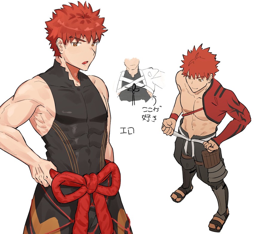 emiya shirou and senji muramasa (fate and 1 more) drawn by ransuteeki