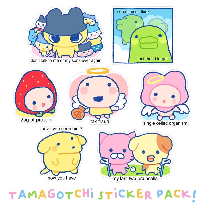 mametchi, kuchipatchi, apollo, pochitchi, ichigotchi, and 11 more (original and 2 more) drawn by rinihimme