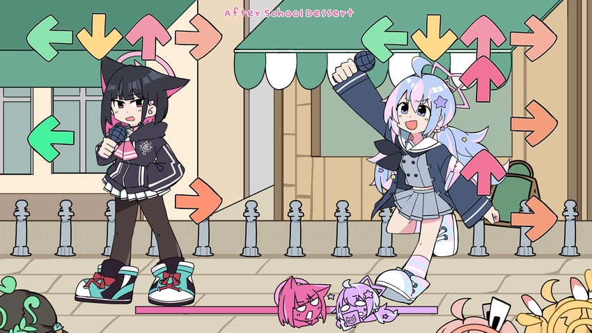 kazusa, natsu, yoshimi, reisa, and airi (blue archive and 1 more) drawn by futagoma