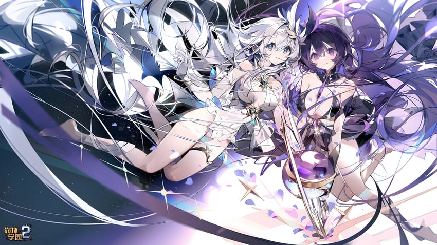 kiana kaslana and raiden mei (honkai and 1 more)