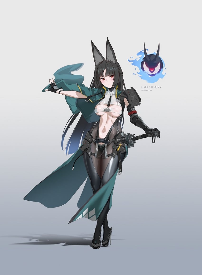 hoshimi miyabi and tailless (zenless zone zero) drawn by huykho192