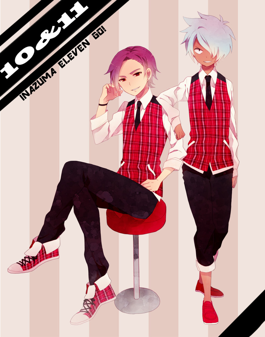 kurama norihito and minamisawa atsushi (inazuma eleven and 1 more) drawn by ono_(0_no)
