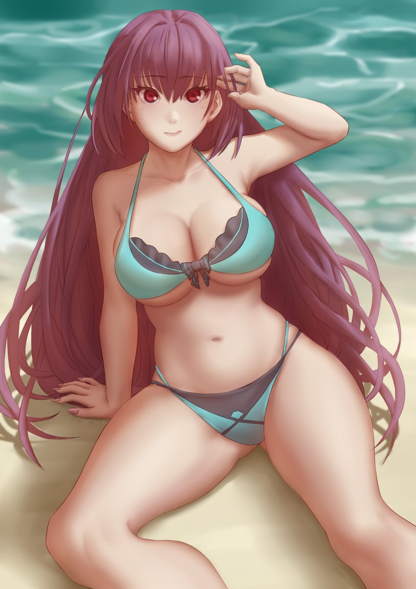 scathach and scathach skadi (fate and 1 more) drawn by tattered_helmet_(polan_kui)
