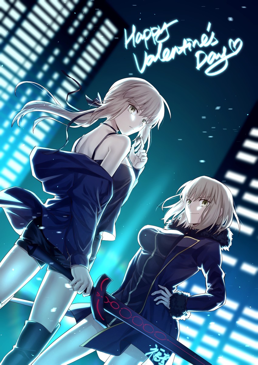 artoria pendragon, jeanne d'arc alter, and saber alter (fate and 1 more) drawn by gogatsu_fukuin