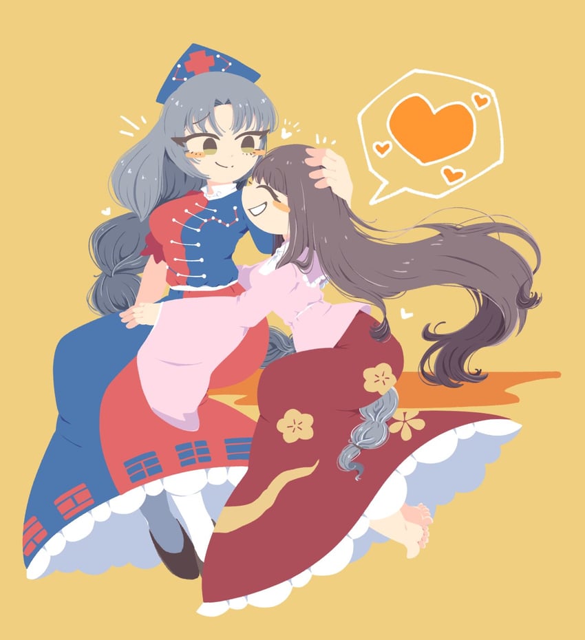 houraisan kaguya and yagokoro eirin (touhou) drawn by shinsei_tomato