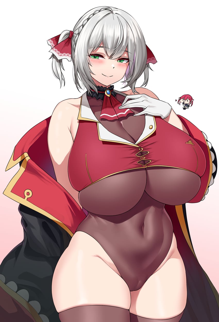 houshou marine and shirogane noel (hololive) drawn by cho!cho!