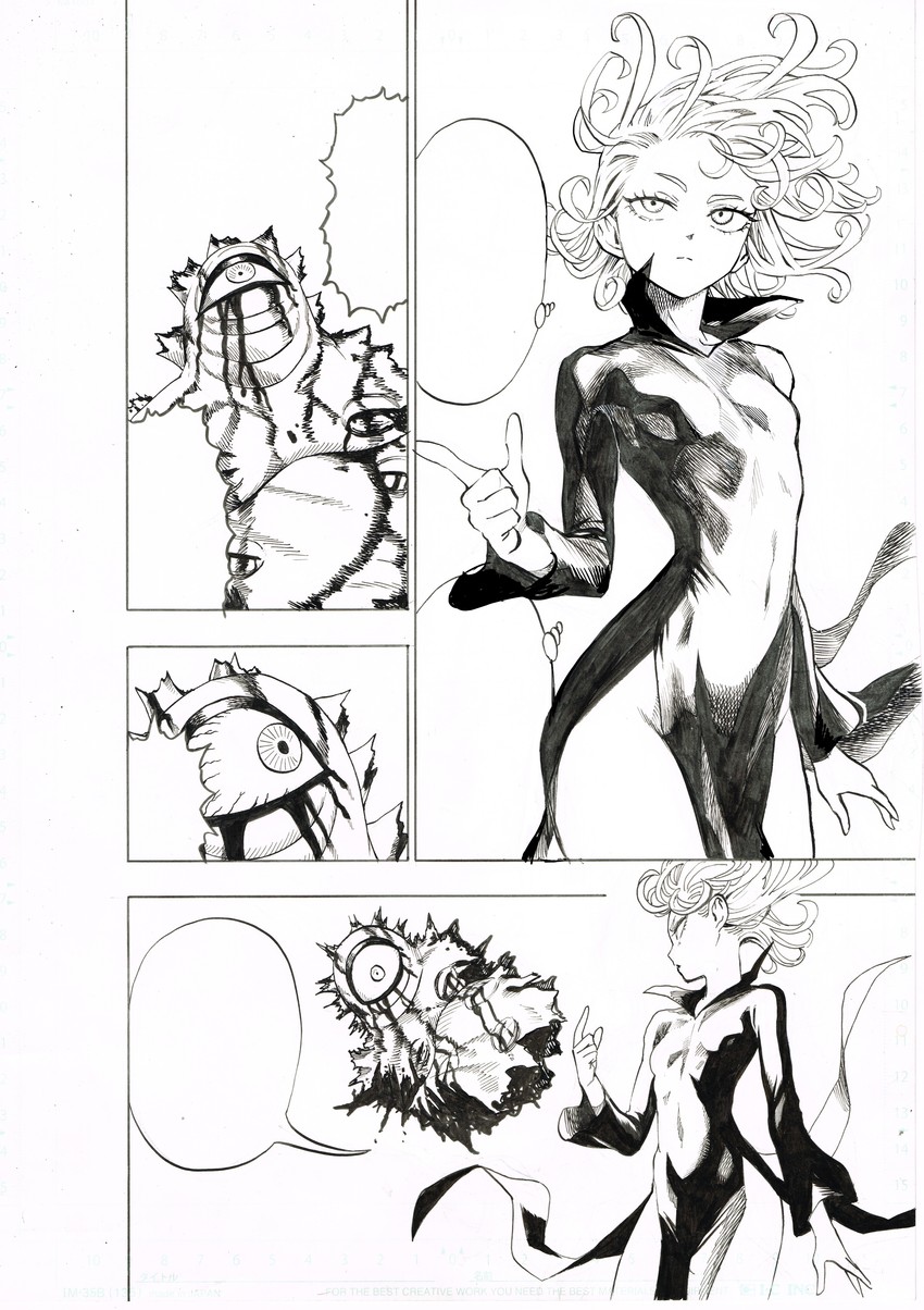 tatsumaki and gyorogyoro (one-punch man) drawn by murata_yuusuke