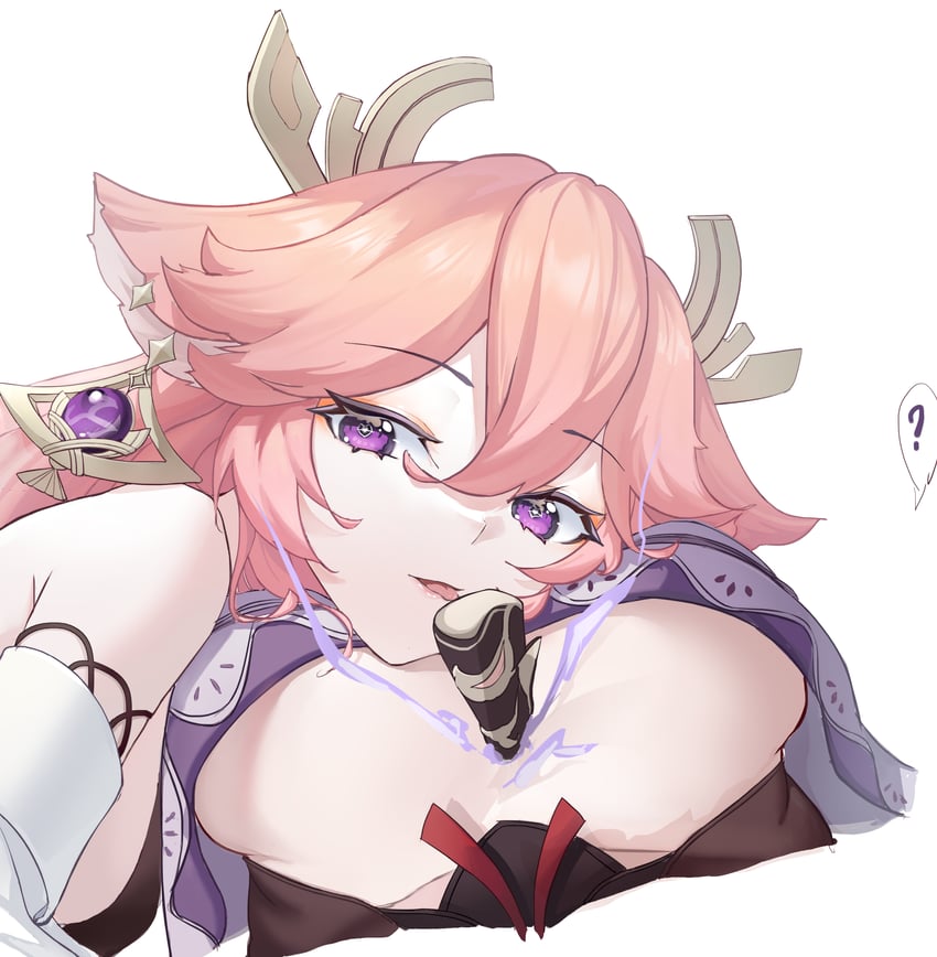 raiden shogun and yae miko (genshin impact) drawn by yang_lizi