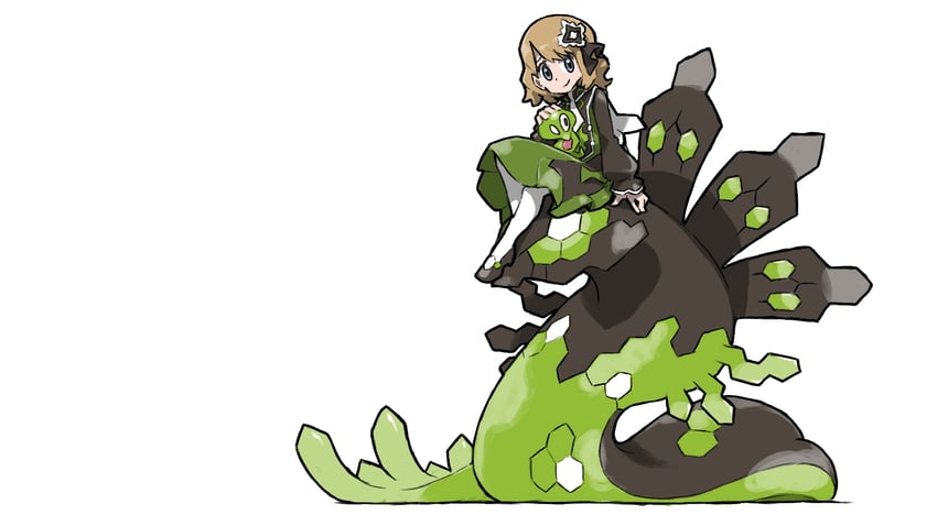 serena, zygarde, and zygarde core (pokemon and 1 more) drawn by blacknirrow